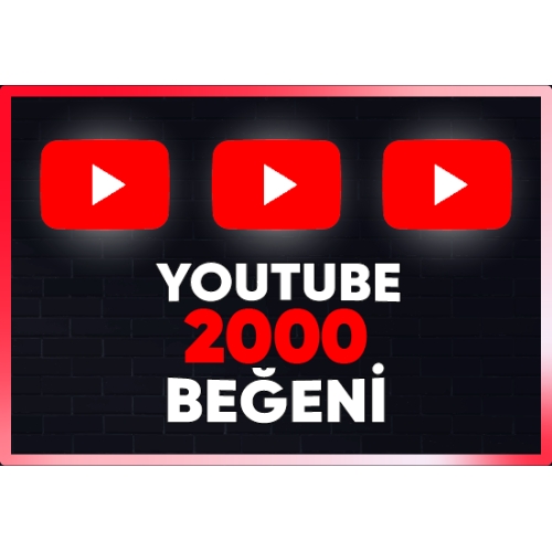 ⚡  GARANTİLİ  YOUTUBE 2000 BEĞENİ ⚡